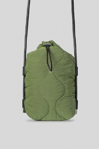 Quiltet Polstret Crossbody-tasker Til Kvinder Designer Dun-bomuldsskuldertaske Casual Nylon Messenger Bag Small